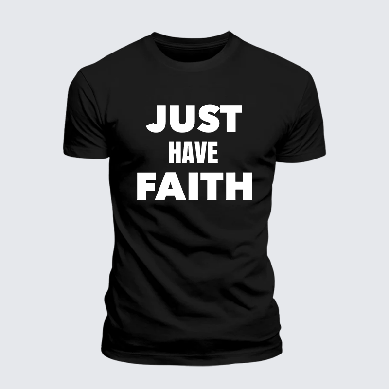 Man Of God Husband Dad Jesus God Christian Cotton T-Shirt