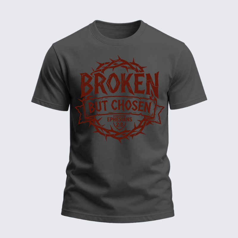 Heavyweight Cotton Tee - Broken But Chosen