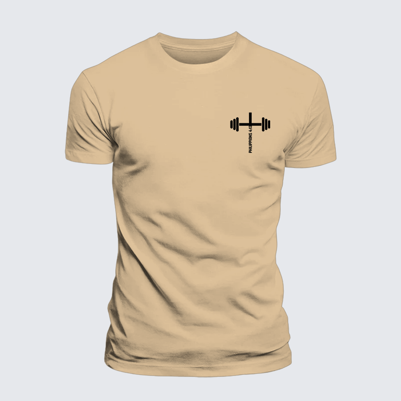 Man Of God Husband Dad Jesus God Christian Cotton T-Shirt