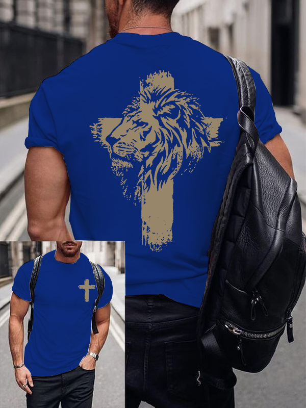 Fearless in Faith Jesus God Christian Cotton T-Shirt