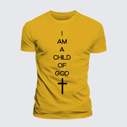 I Am A Child Of God Jesus God Christian Premium Mercerized Cotton Tee