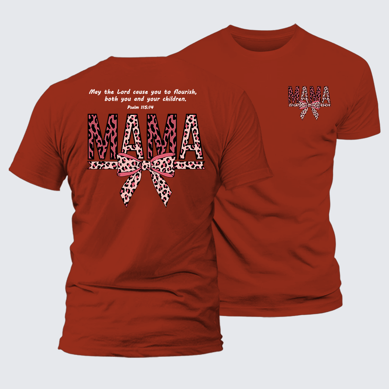 Blessed Mama Jesus God Christian Premium Mercerized Cotton Tee