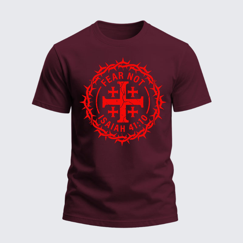 Heavyweight Cotton Tee -  Fear Not Isaiah 41:10