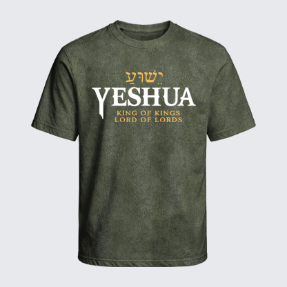 Washed T-Shirt - Yeshua King & Lord