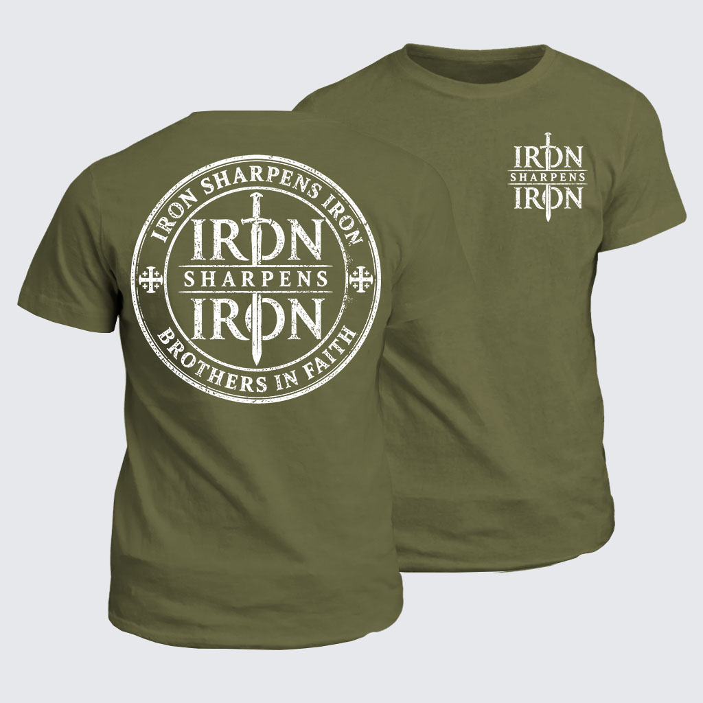 Classic Cotton Tee -  Iron Sharpens Iron Brothers In Faith