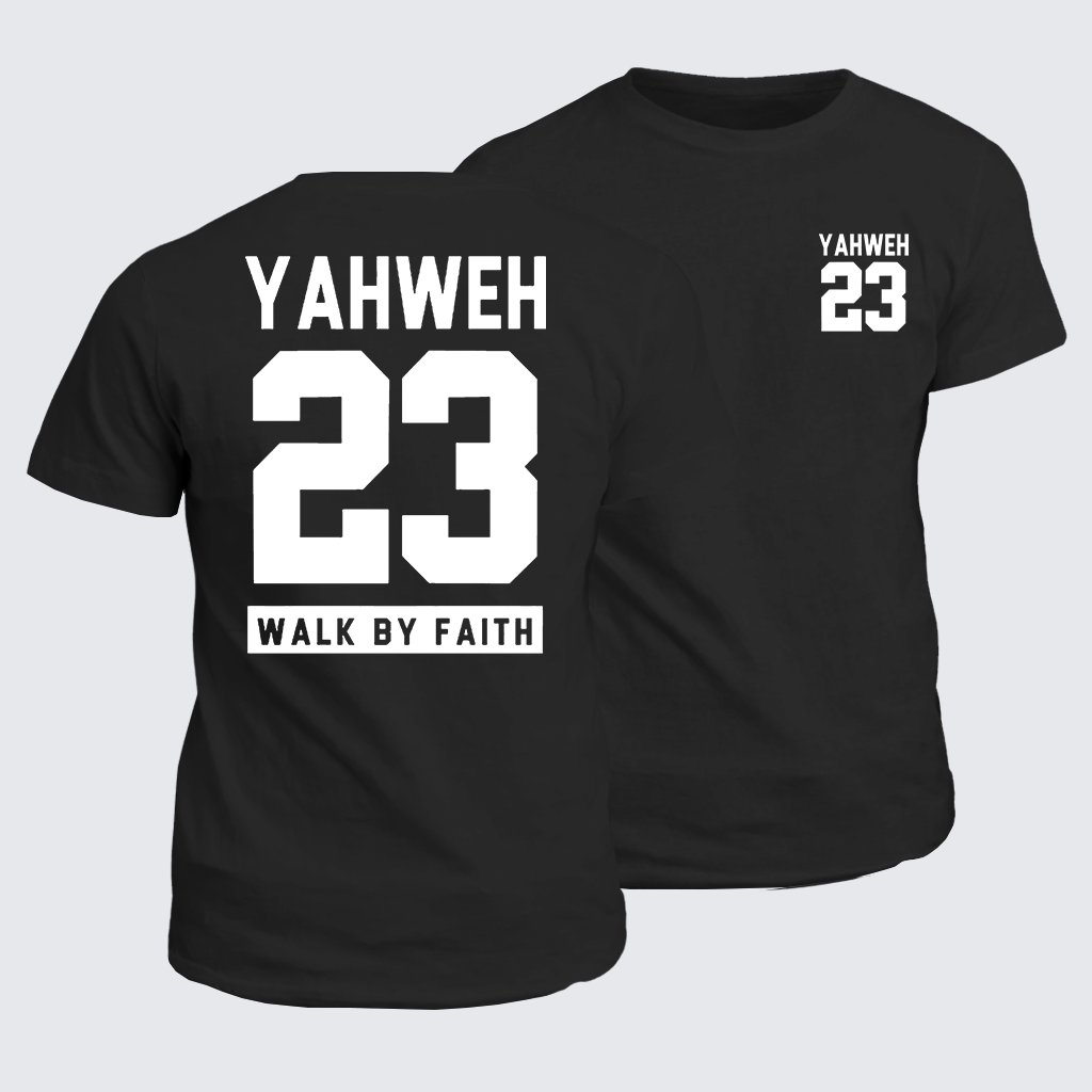 Walk By Faith Jesus God Christian Cotton T-Shirt