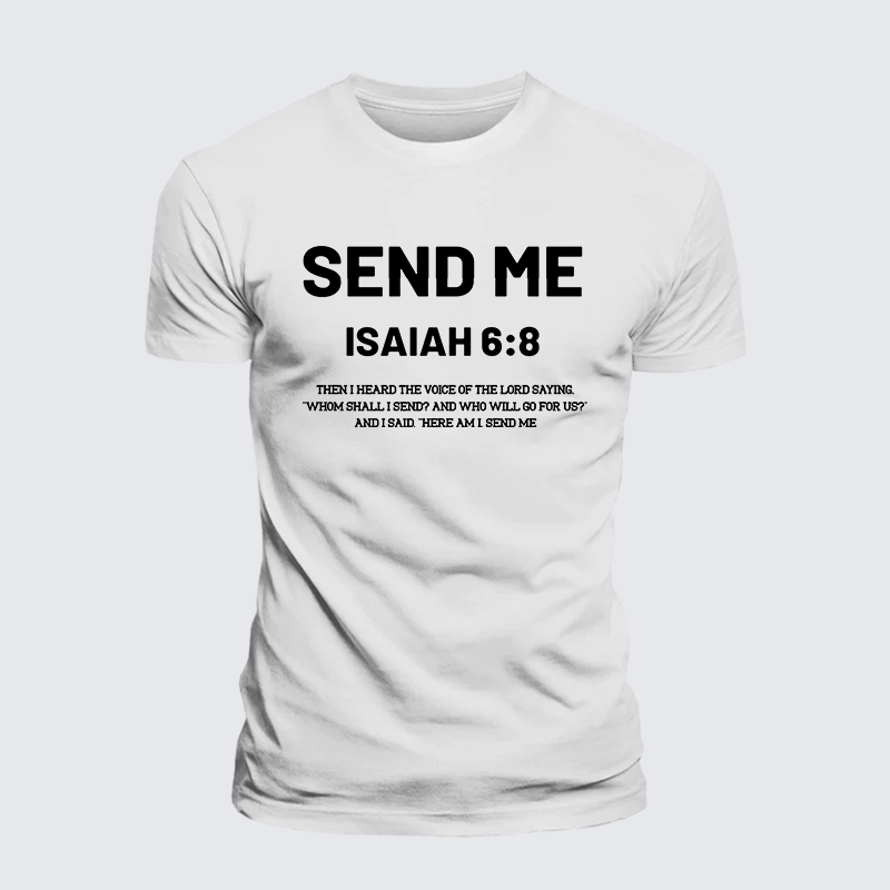 Send Me Jesus God Christian Premium Mercerized Cotton Tee