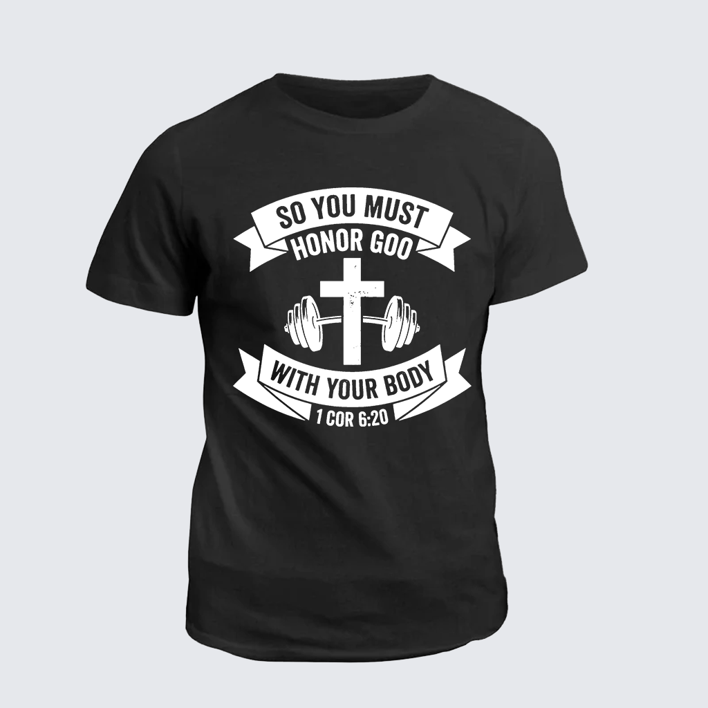 Man Of God Husband Dad Jesus God Christian Cotton T-Shirt