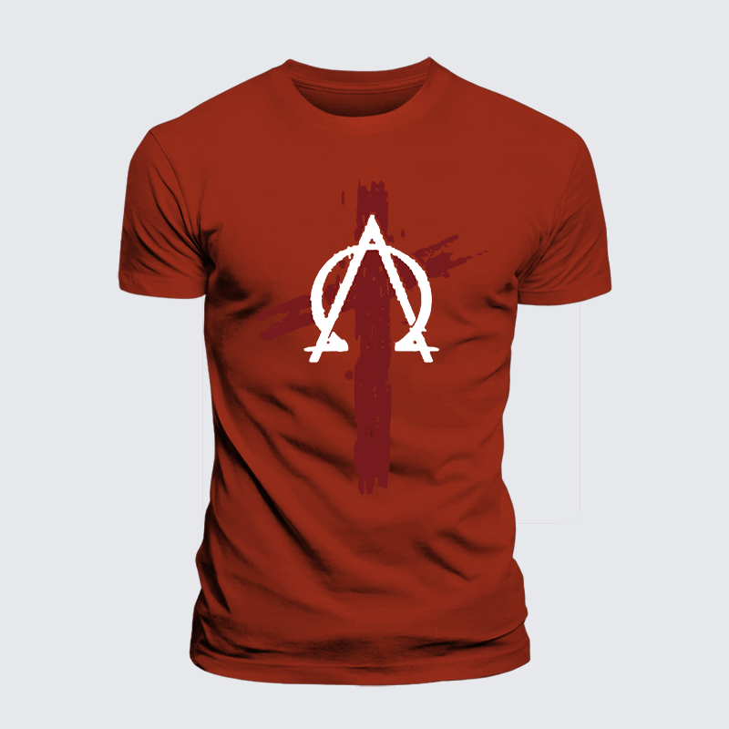 Cross Jesus God Christian Premium Mercerized Cotton Tee