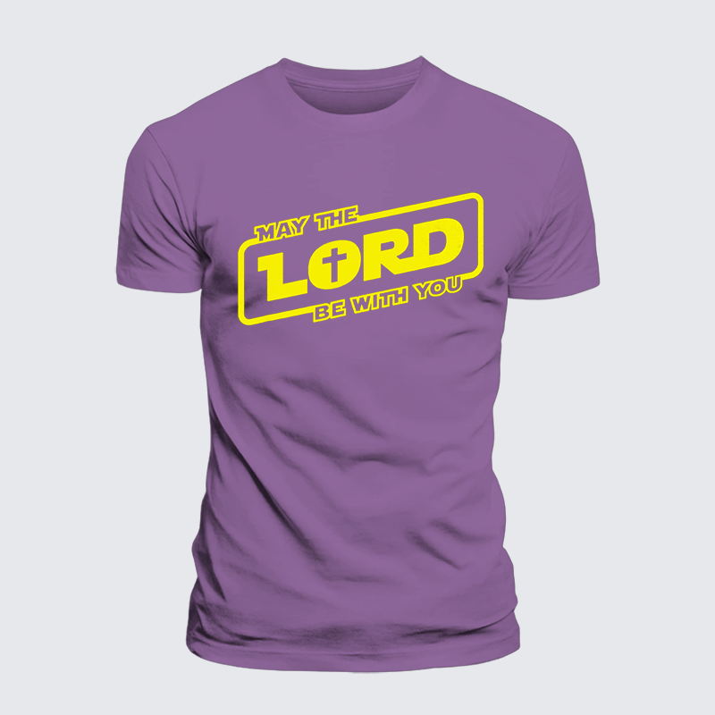 Lord Be With You Jesus God Christian Premium Mercerized Cotton Tee