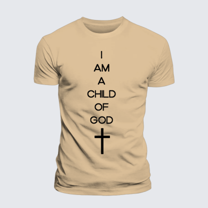 I Am A Child Of God Jesus God Christian Premium Mercerized Cotton Tee