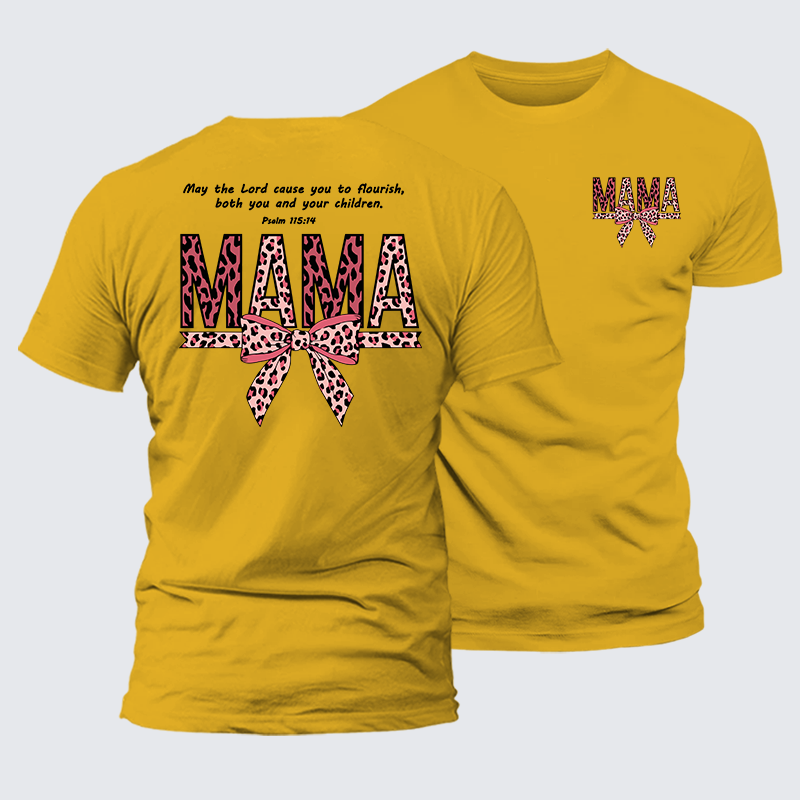 Blessed Mama Jesus God Christian Premium Mercerized Cotton Tee