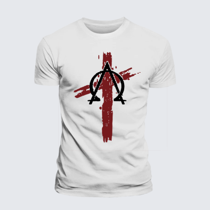 Cross Jesus God Christian Premium Mercerized Cotton Tee