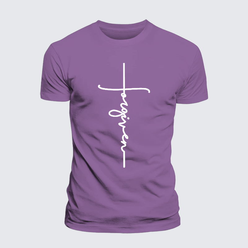 Forgiveness  Jesus God Christian Premium Mercerized Cotton Tee