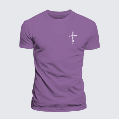 Cross Jesus God Christian Premium Mercerized Cotton Tee