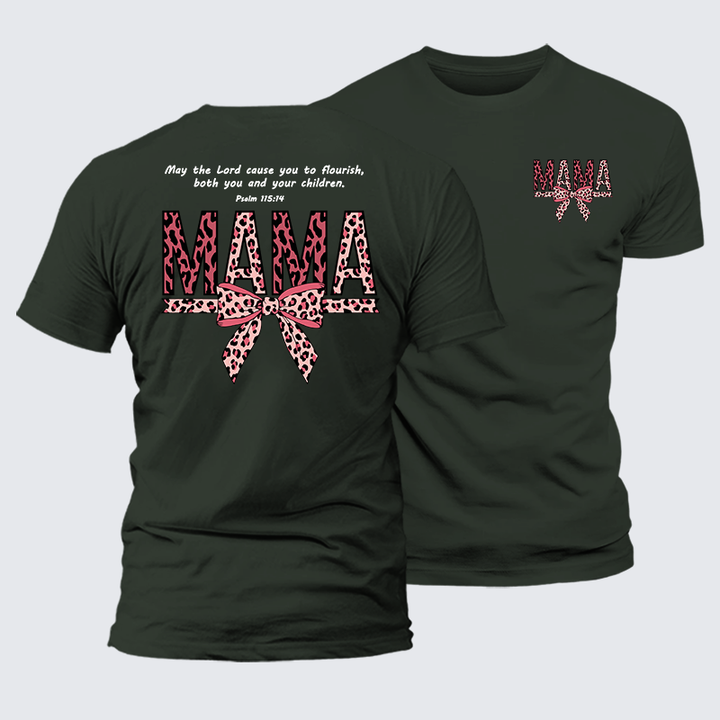 Blessed Mama Jesus God Christian Premium Mercerized Cotton Tee