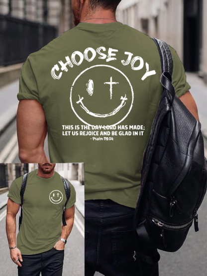 Choose Joy  Christian Cotton T-Shirt