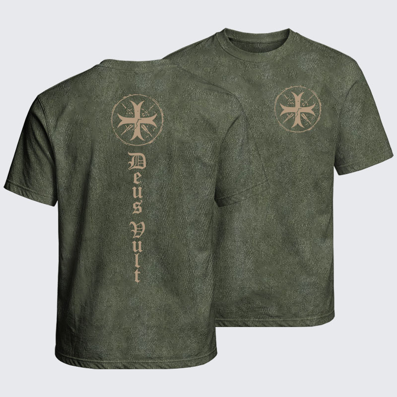 Washed T-Shirt - Deus Vult