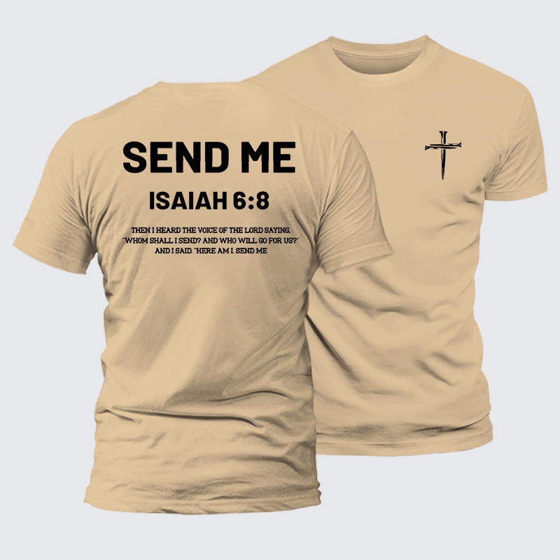 Send Me Jesus God Christian Premium Mercerized Cotton Tee