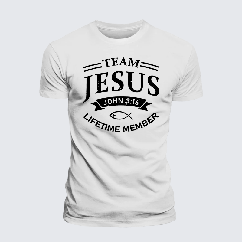 Jesus Team Jesus God Christian Premium Mercerized Cotton Tee