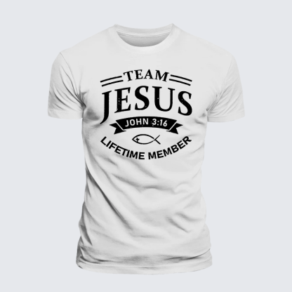 Jesus Team Jesus God Christian Premium Mercerized Cotton Tee