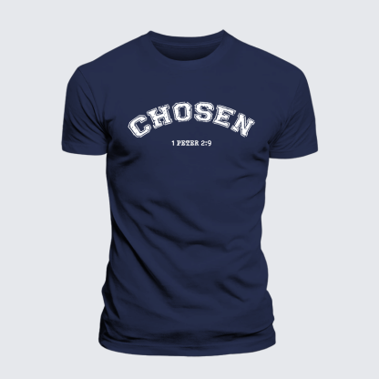 Chosen Jesus God Christian Premium Mercerized Cotton Tee