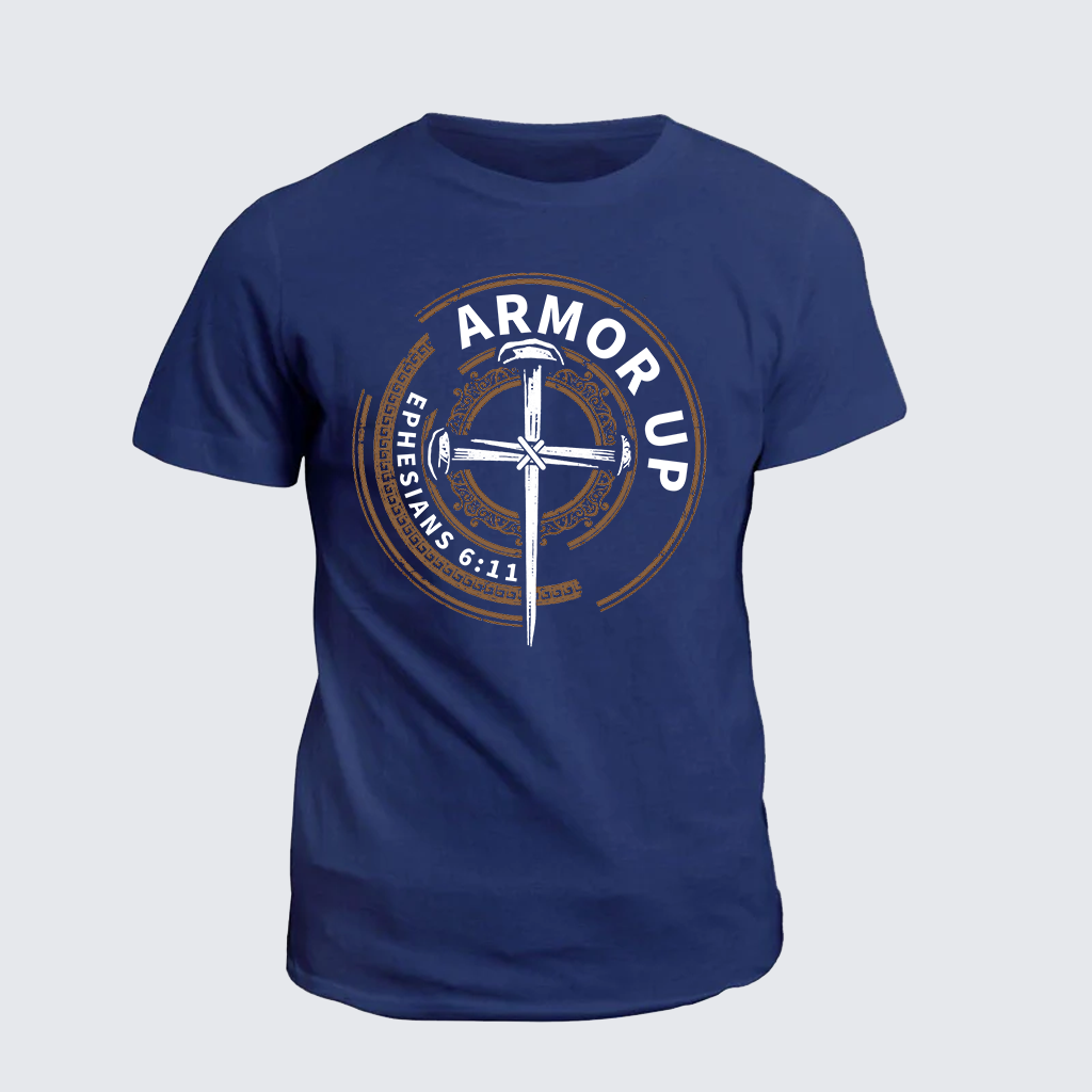 Armor Up Jesus God Christian Cotton T-Shirt