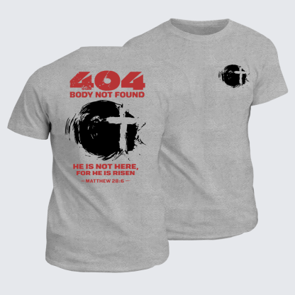 He Is Not Here,For He Is Risen Jesus God Christian Cotton T-Shirt