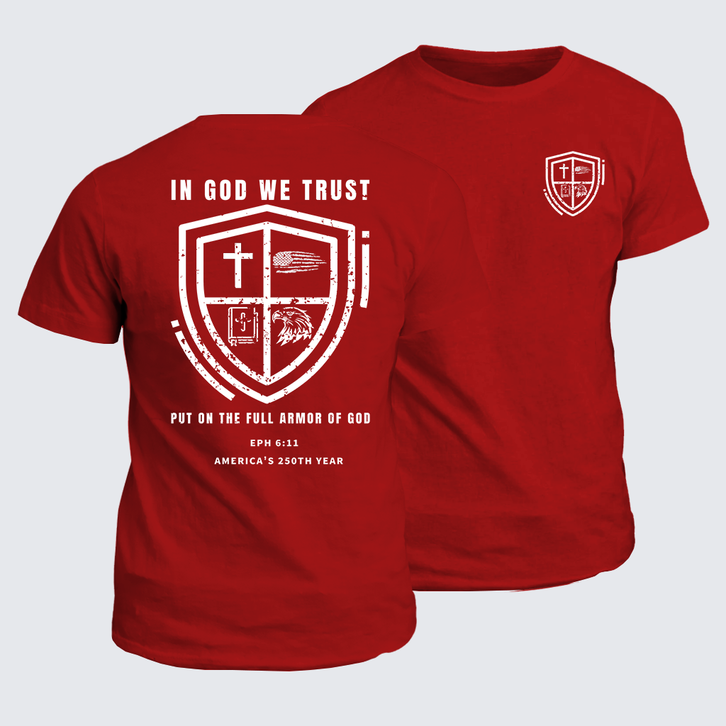 In God We Trust Jesus God Christian Cotton T-Shirt