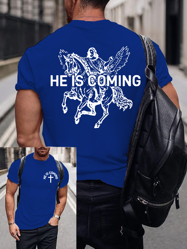 Jesus Is Coming Jesus God Christian Cotton T-Shirt