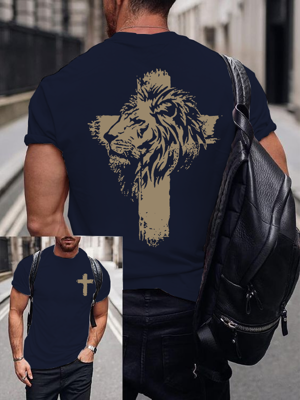 Fearless in Faith Jesus God Christian Cotton T-Shirt