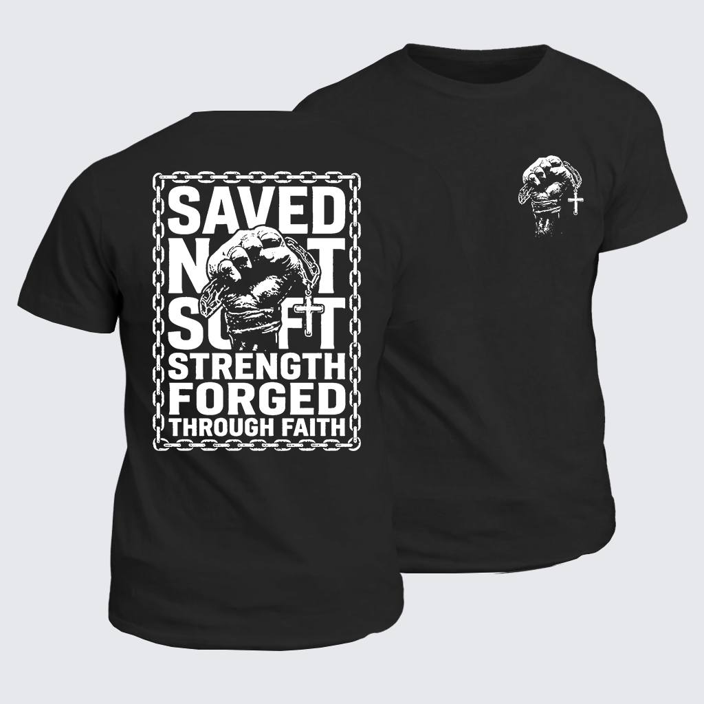 Man Of God Husband Dad Jesus God Christian Cotton T-Shirt