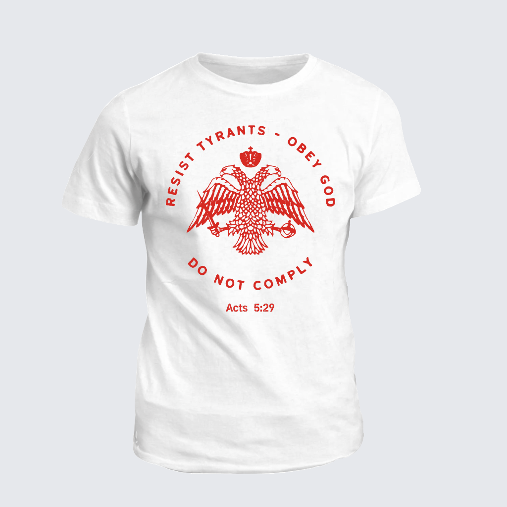 Eastern Orthodox Christian Eagle  Jesus God Christian Cotton T-Shirt