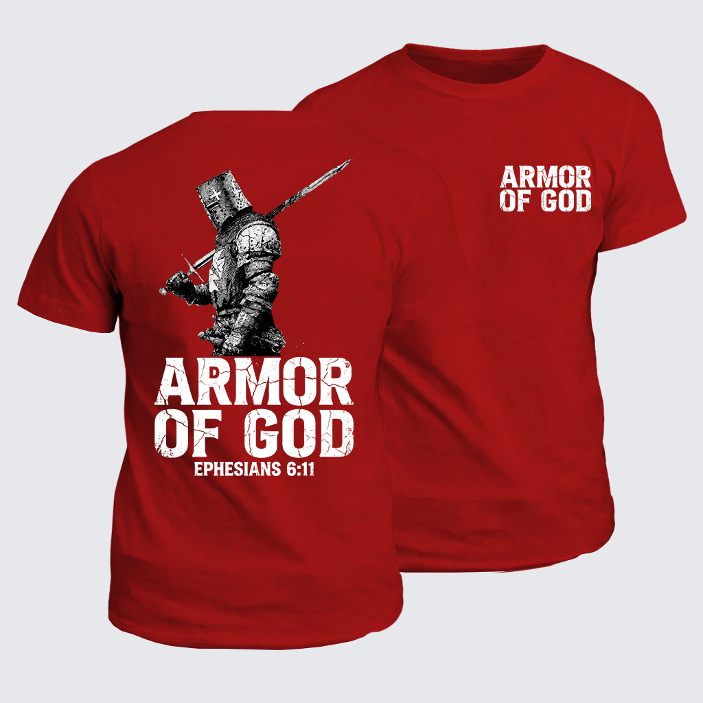 Armor of God Jesus God Christian Cotton T-Shirt