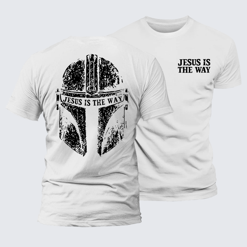 Jesus Is The Way Jesus God Christian Premium Mercerized Cotton Tee
