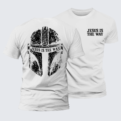 Jesus Is The Way Jesus God Christian Premium Mercerized Cotton Tee