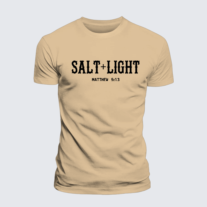 Salt & Light Jesus God Christian Premium Mercerized Cotton Tee
