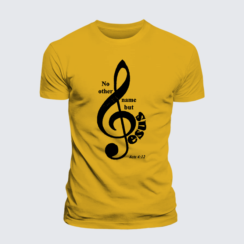 ACTS 4:12 Jesus God Christian Premium Mercerized Cotton Tee