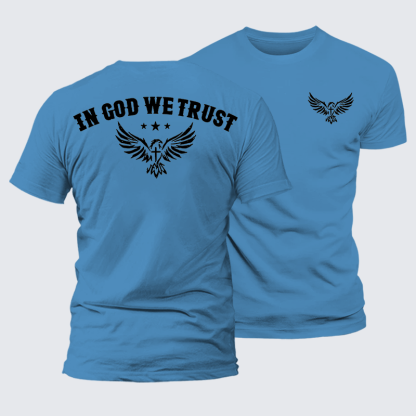 In God We Trust Jesus God Christian Premium Mercerized Cotton Tee