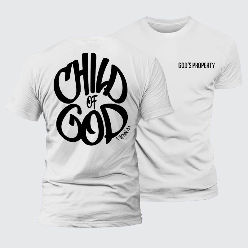Child Of God Jesus God Christian Premium Mercerized Cotton Tee