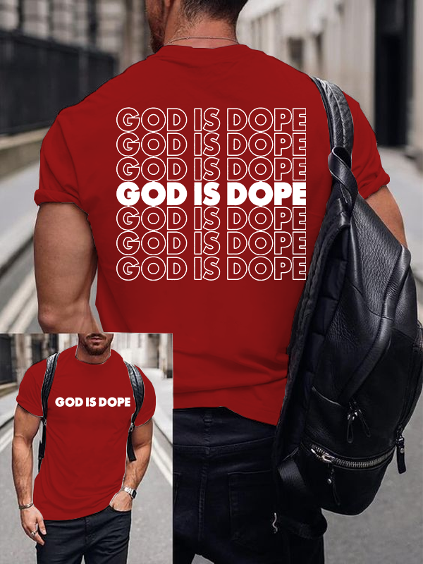 God Is Dope Jesus God Christian Cotton T-Shirt