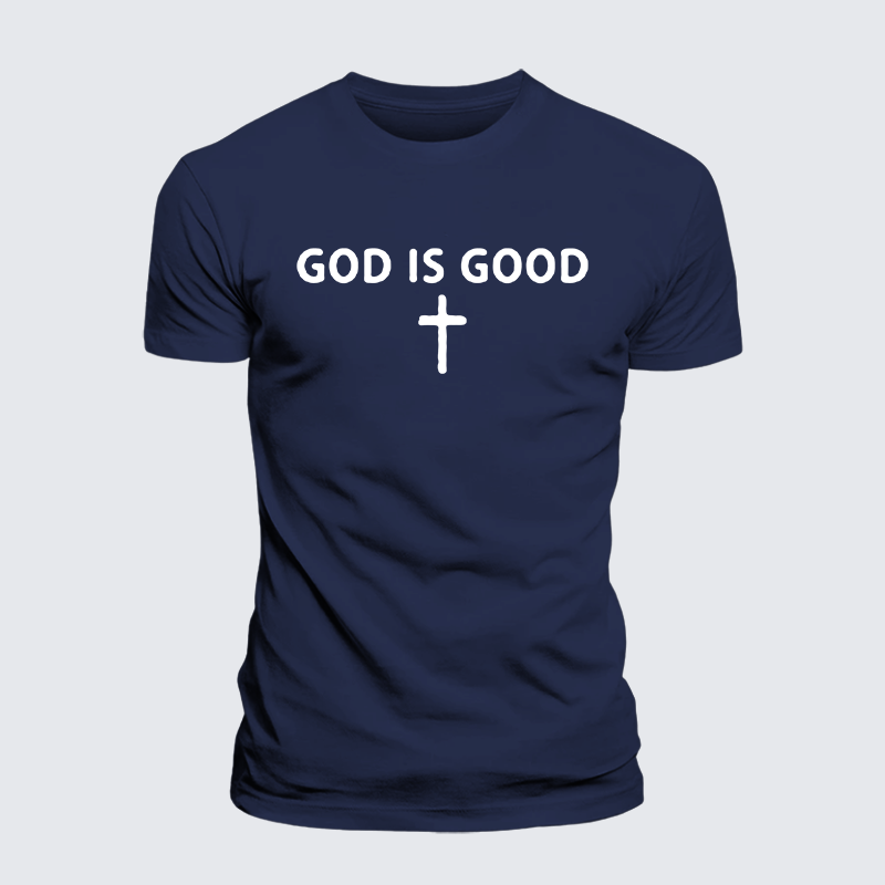 God Is Good Jesus God Christian Premium Mercerized Cotton Tee