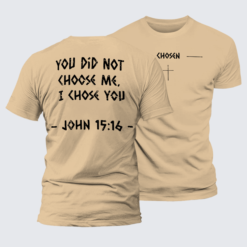 Chosen Jesus God Christian Premium Mercerized Cotton Tee