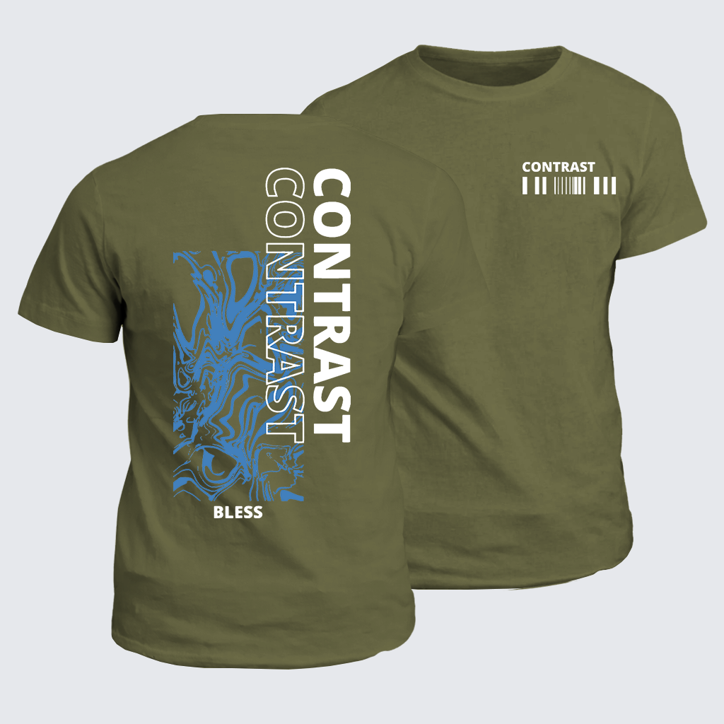 Contrast Jesus God Christian Cotton T-Shirt