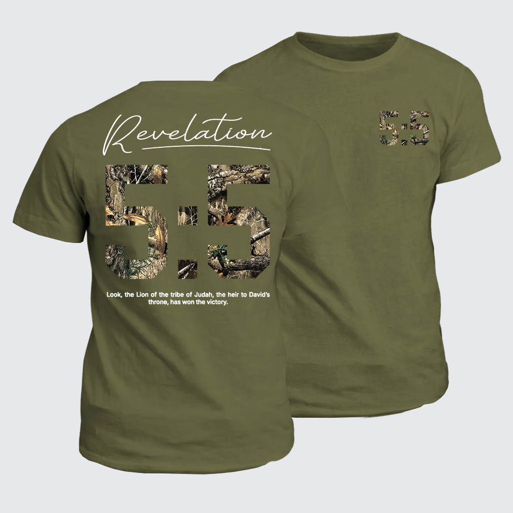 Revelation 5:5 Jesus God Christian Cotton T-Shirt