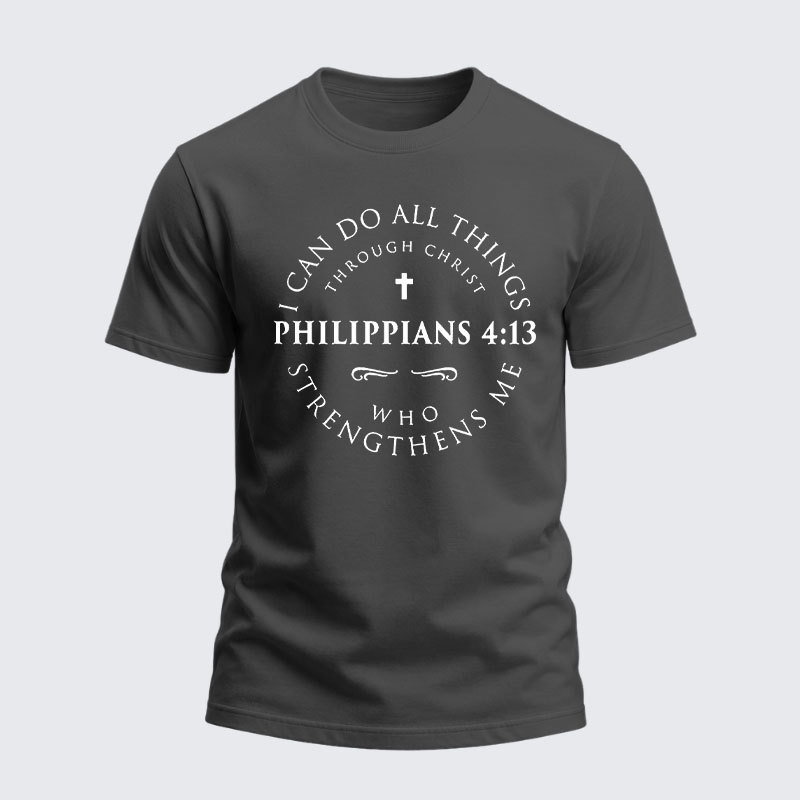 Heavyweight Cotton Tee -Philippians 4:13