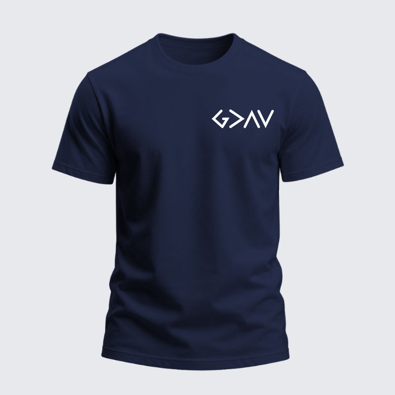 Heavyweight Cotton Tee -God Is Greater Than The Highs And Lows
