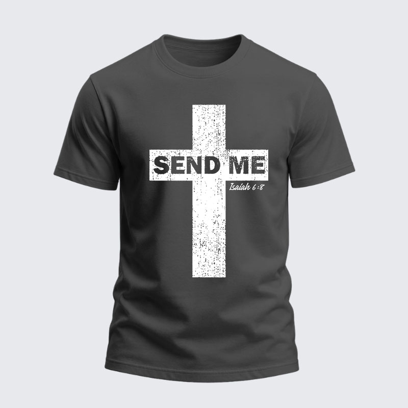 Heavyweight Cotton Tee -Send Me Isaiah 6:8