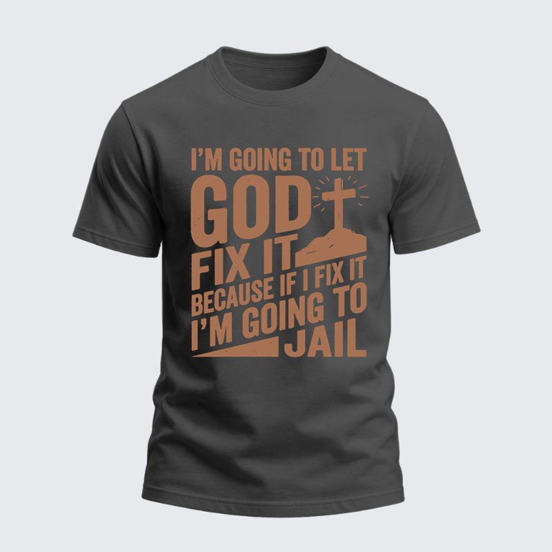 Heavyweight Cotton Tee - Lift Heavy Pray Hard