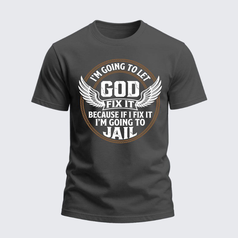 Man Of God Husband Dad Jesus God Christian Cotton T-Shirt